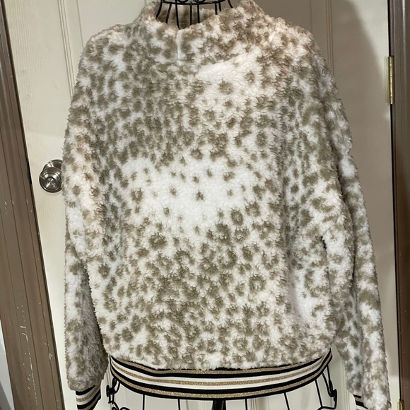 Nanette Lepore Sweaters - Nanette Lepore Snow Bunny Teddy Sherpa Pullover